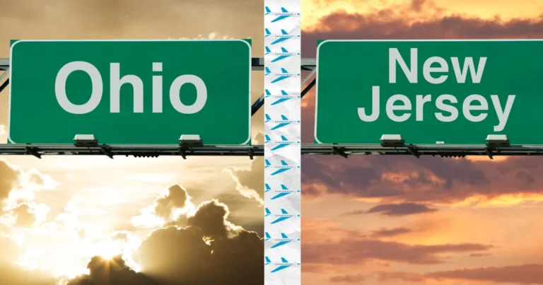 How Far Is Ohio From New Jersey By Plane?