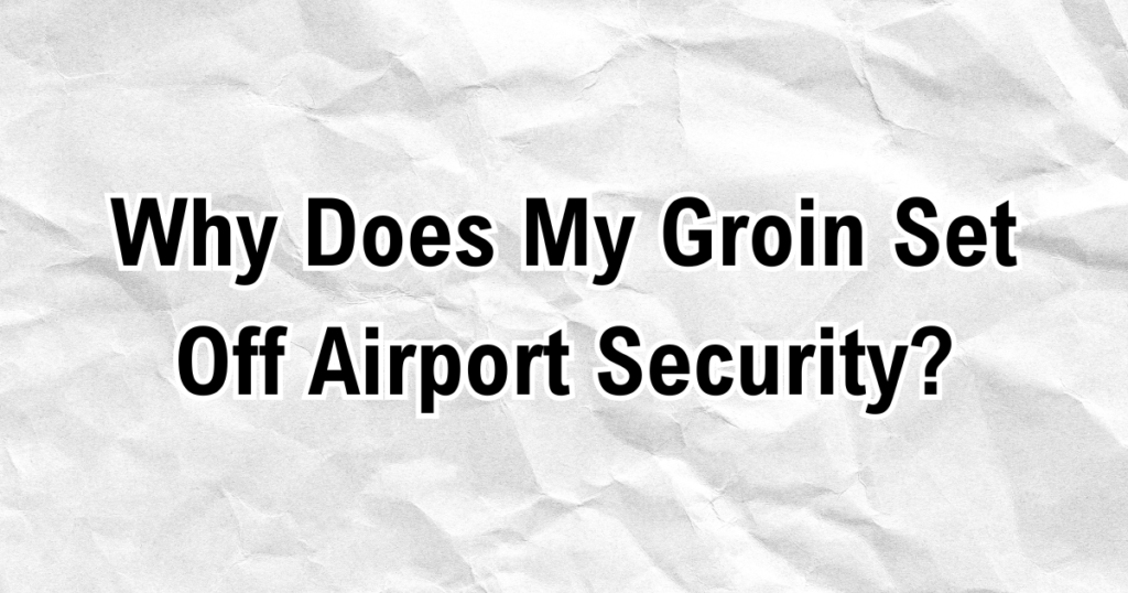 Why Does My Groin Set Off Airport Security? Probashi Fly