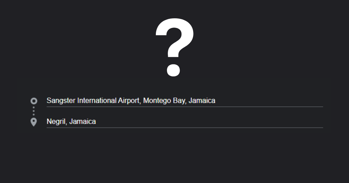 How Far Is Negril From Montego Bay Airport